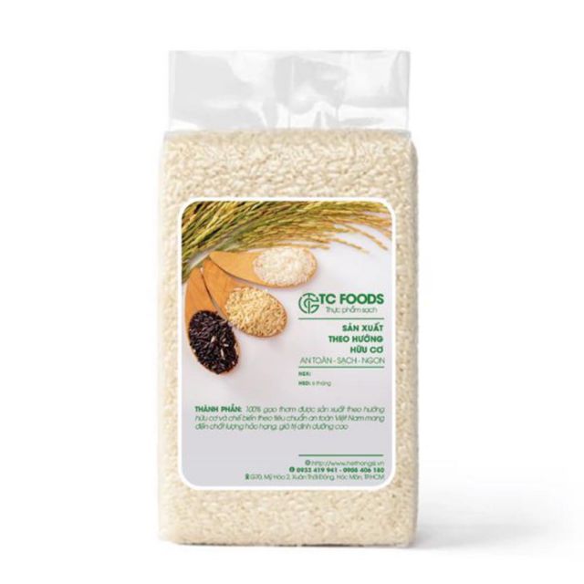 Gạo Sạch Quê Cái Sắn Túi 2kg hút chân không  - GCS001